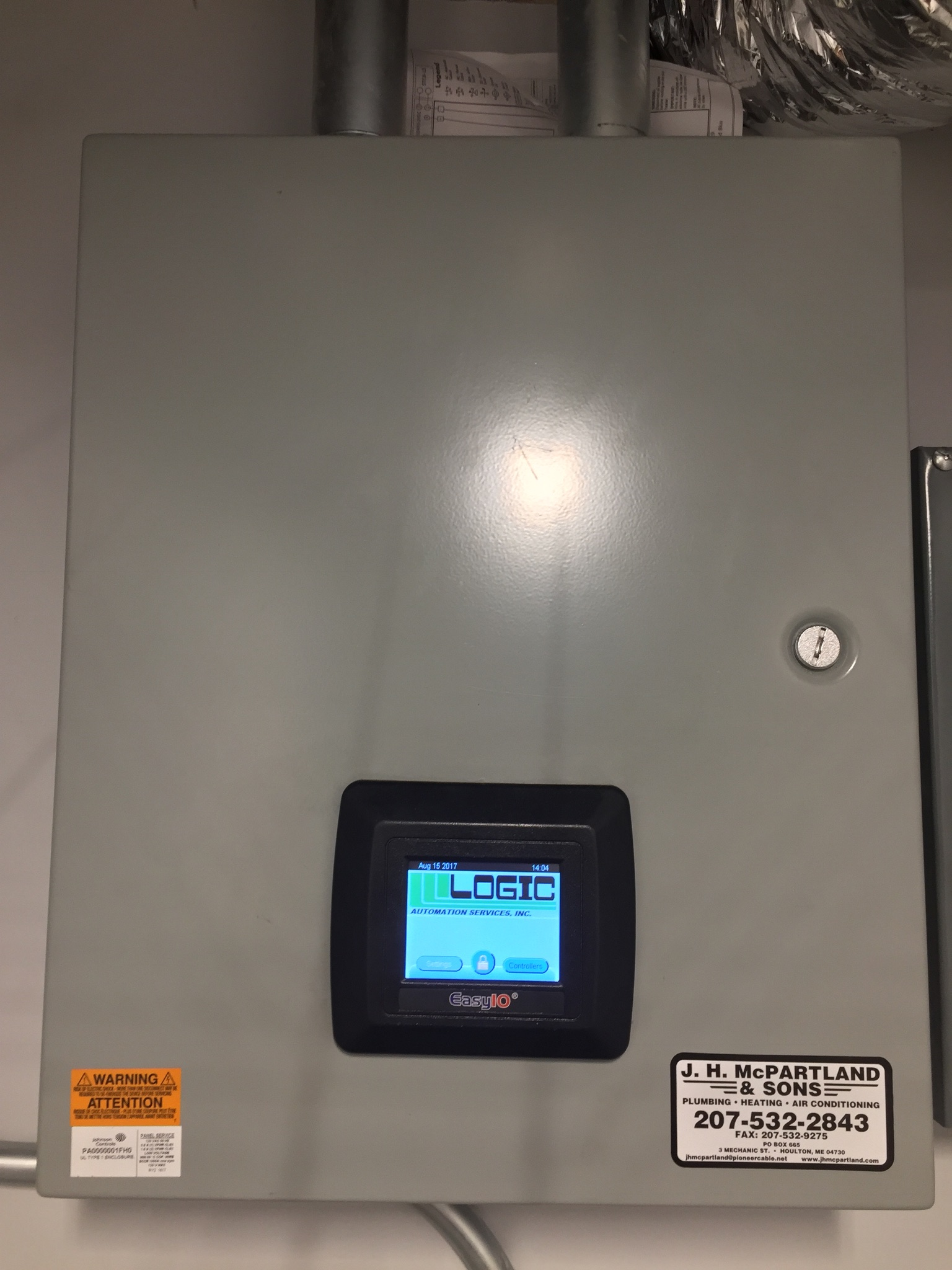 Ventilation Control with Touchscreen